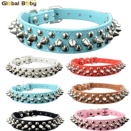 50 Pieces/Lot) Hot Sale Brand Leather Studded wholesale Pet Products Dog Collar