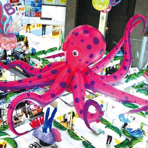 Free Delivery 10 Meters ground inflatable giant octopus customized decorative blow-up octopus model for inflatable toys
