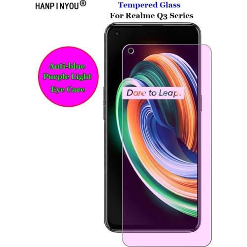 For Realme Q3 / Q3i 5G 6.5" Clear / Anti blue Purple Light Ray Eye Care Tempered Glass 9H Premium Screen Protector Film