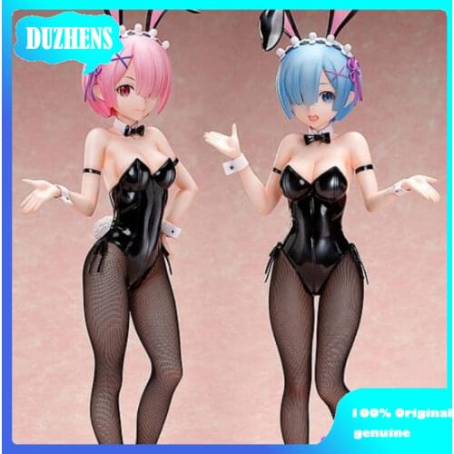 100% Original: Anime Re:Zero RAM REM Bunny Girl 44cm PVC Action Figure Anime Figure Model Toys Figure Collection Doll Gift