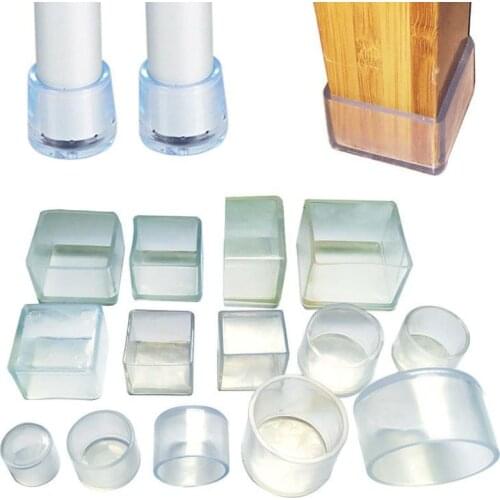 8pcs Chair Leg Caps Rubber Feet Protector Pads Furniture Table Covers Socks hole plugs dust Cover furniture leveling feet system