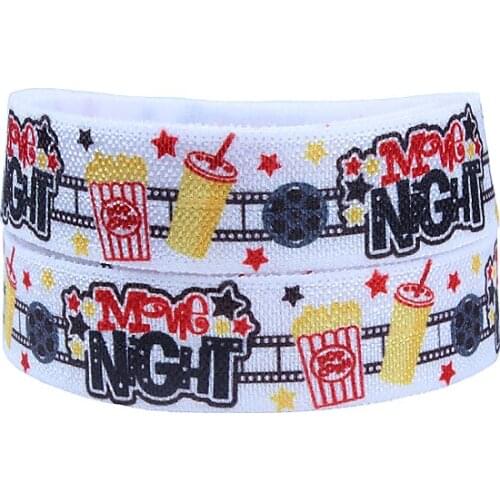 FLRA ElasticFLORA RIBBONS high quality cartoon foe fold over elastic ribbon