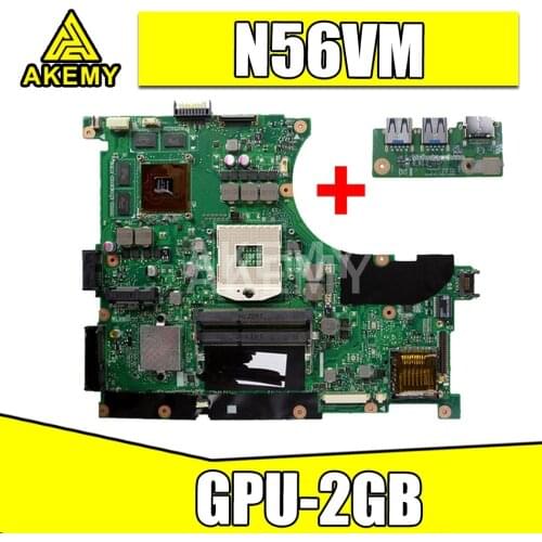 N56VM Rev 2.3 GPU-2GB laptop motherboard Fit N56V N56VM N56VJ N56VZ N56VB non-integrated system motherboard S-6