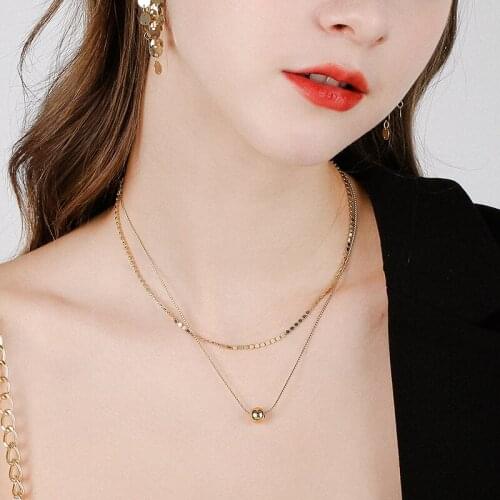Dara INS Style For Hip Hop Clothes Necklace High Quality Gold Plated Necklace 2021 New Arrival