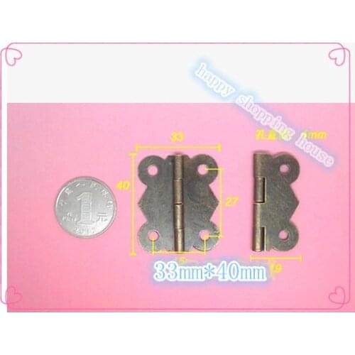 Hinges for wooden wine box & decorative antique lace flower hinge 40mm*33mm 1.5 inch small hinge small crafts accessories
