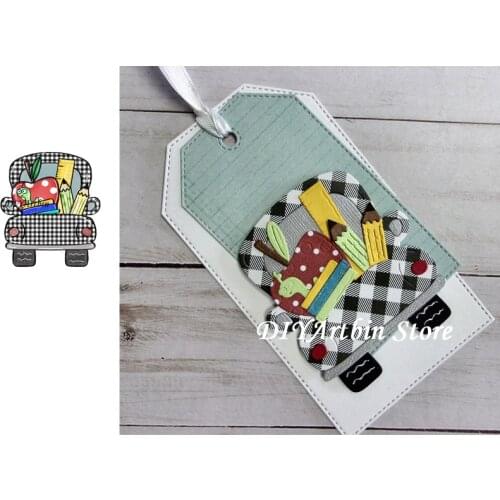 School truck Cutting Dies new 2020 Metal mould dies Scrapbooking Paper Making Craft die Matching
