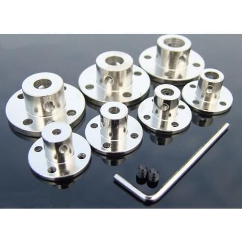 5pcs 3/4/5/6/7/8/10mm Rigid Flange Coupling Motor Guide Shaft Coupler Motor Connector
