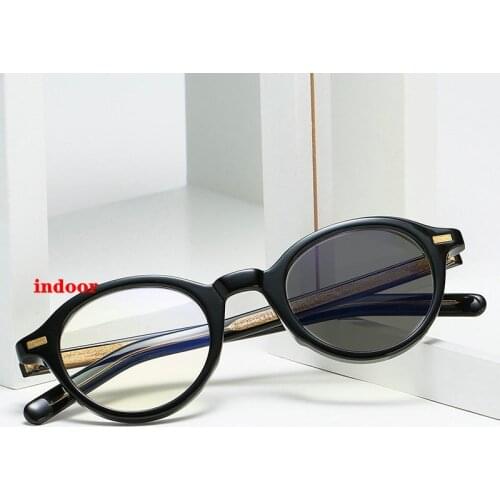 Small frame Photochromic Reading Sun Glasses For Women Men Clear Lens Presbyopic Glassses Eyewear With Diopter FML