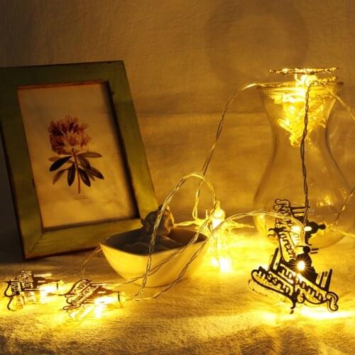 Ramadan Decorations Letter Led String Lights Eid Mubarak Home Decor Islam Muslim Event Party Supplies Eid Al-fitr Decoration
