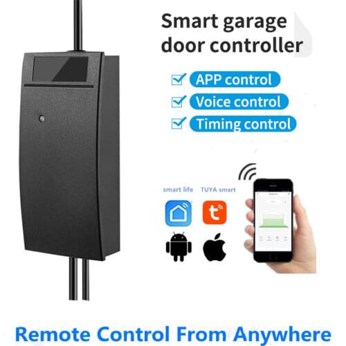 Smart Home Smart Garage Door Opener Controller Button Pusher Wireless Phone Control Work With Tuya/Smart Life APP No Hub Require