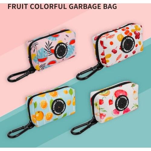 Velcro Portable Dog Poop Biodegradable Bag Dispenser Pouch Pet Puppy Cat Pick Up Poop Bag Holder Pets Supplies Garbage Bags