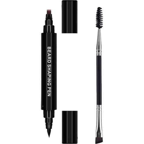 Waterproof Beard Filler Pen Sharpen & Define Patchy Beards Camouflage Black