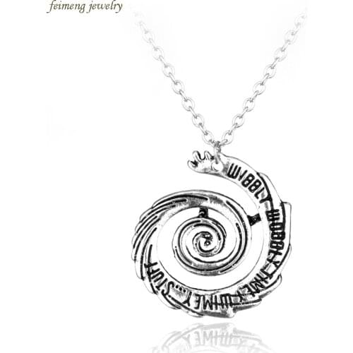 Movie Jewelry Dr who Wibbly Wobbly Timey Wimey Pendant Necklace