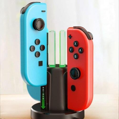 4 in 1 Switch Joy Con Controller Charger Dock Stand Station Holder for Nintendo Switch NS Joy-Con Game Support Dock for Charging