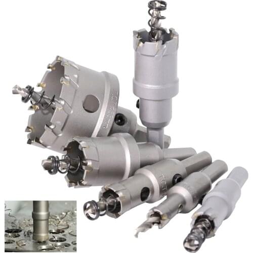 1PC 5A Carbide Tip TCT Drill Bit Hole Saw 12-26mm Drill Bit Set Hole Saw Cutter For Stainless Steel Metal Alloy Drilling Bits