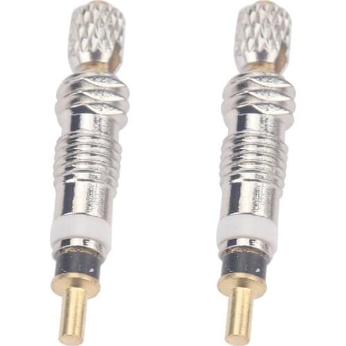 10Pcs French Valve Cores Universal Good Air Tightness Handy Brass Tubeless Valve Cores with 2 Removal Wrenches for Road Bikes