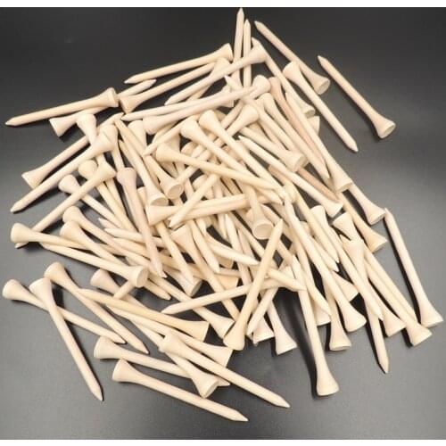 100pcs/pack 4.2cm/5.4cm/7.0cm/8.3cm Wooden Golf Tees High Quality Golf wood Tees