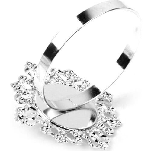 12pcs Color Random Acrylic Napkin Rings Napkin Holders Wedding Banquet Dinner Decoration