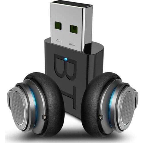 2 in 1 USB Bluetooth 5.0 Transmitter Receiver Mini 3.5mm AUX Stereo Bluetooth Adapter For TV PC Car Speaker