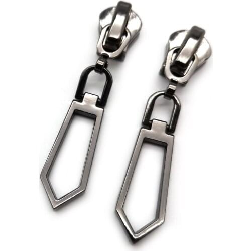 20 PCS/LOT, Gun Black Color Sword Shape Electroplating 5# 8# Zipper Sliders DIY Fashion Items