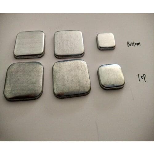 23mm fabric coverd button aluminum flat bottom square size combined button diy fashion1000set