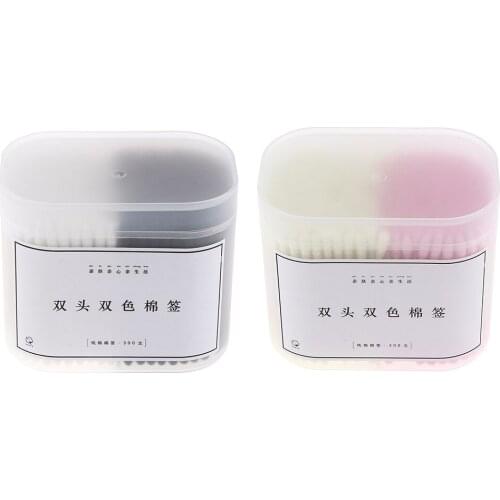 300pcs Pointed Spiral Tip Cotton Swabs Makeup Jewelries Cleaning Cotton Buds