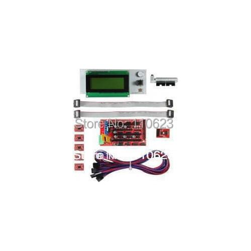 3D Printer start kits ramps1.4 SD card breakout 5pcs A4988 stepper driver, LCD2004 Smart Controller jumper wires