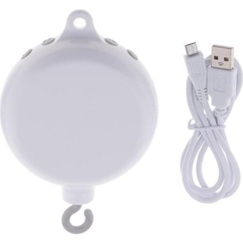 Baby Bed Rotating Musical Bell Box ♬ Baby Sleeping Plug-in TF Card USB