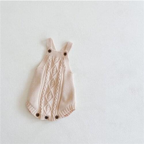 Baby Romper Knitted Baby Clothes Newborn Sleeveless Baby Jumpsuits Baby Girls Boys Romper Overalls Infant Toddler Romper Onesie