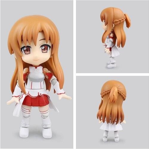 Anime Sword Art Online Cu-poche Q Version 017 Changeable Face Asuna Yuuki Asuna Model Boxed Figure