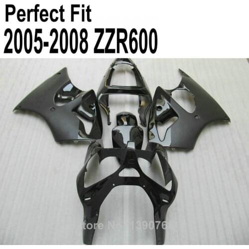 Custom Fairing Kit For Kawasaki ZZR600 2005 2006 2007 2008 05 08 Black matte&glossy Fairings SZ103