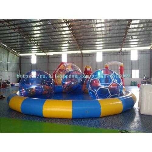 8 m diameter round PVC inflatable swimming pool, PVC inflatable swimming pool, with free air pump