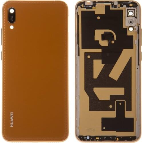 Housing Back Battery Cover Replacement compatible with Huawei Y6 Pro (2019) MRD-LX2,(With Camera Lens With Side Button)