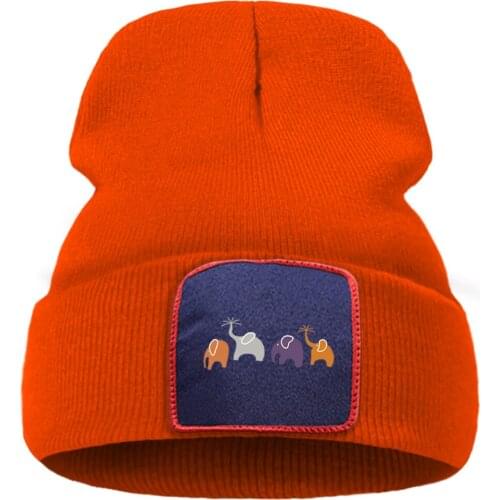 Animal Elephant Hot Sale Fashion Hats Casual Spring Knitted Cap Winter Warm Unisex Beanie Caps Breathable Street Creative Hat