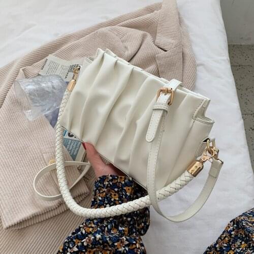 Small Brand Designer PU Leather Crossbody Bags for Women 2021 Simple Totes Shoulder Bag Lady Luxury Handbags and Purses