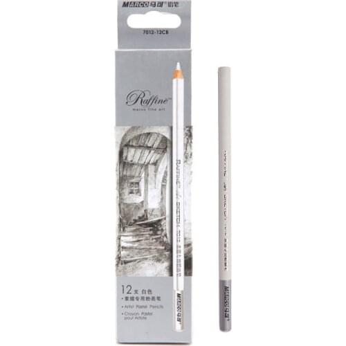 MARCO 7012 drawing sketch pastel art white pencil sketch charcoal powder brush high light