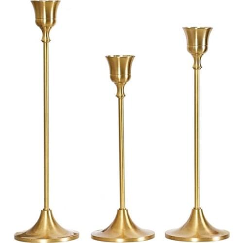 Metal Candle Holders Nordic Style Stand Fashion Wedding Bar Party Holder Exquisite Candlestick Table Home Decoration IM808