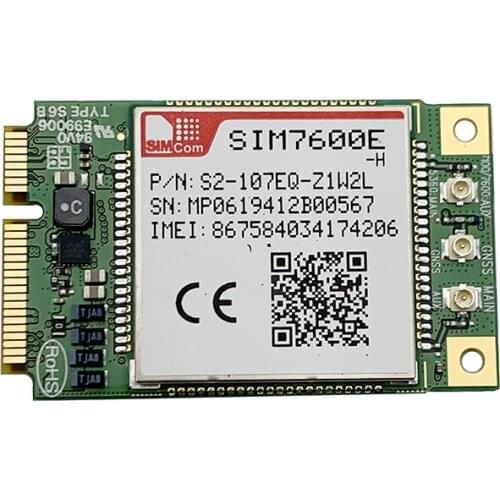 SIMCOM SIM7600E-H SIM7600E-H1C SIM7600E-H1CD mini pcie LTE Cat4 Cat1 Module multi-band LTE-FDD/LTE-TDD/HSPA+/UMTS/EDGE/GPRS/GSM