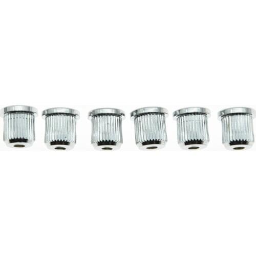 KAISH Set of 6 Chrome String Thru Body 5/16" String Ferrules fits American TL