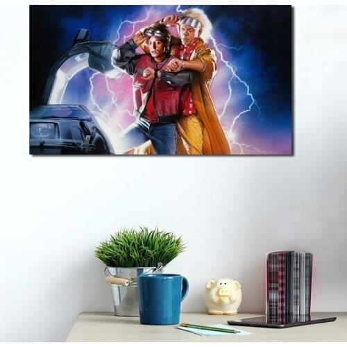 Back Future Part II Movie Wall Art Canvas Poster And Print Canvas Painting Oil Decorative Picture Modern Living Room Home Decor