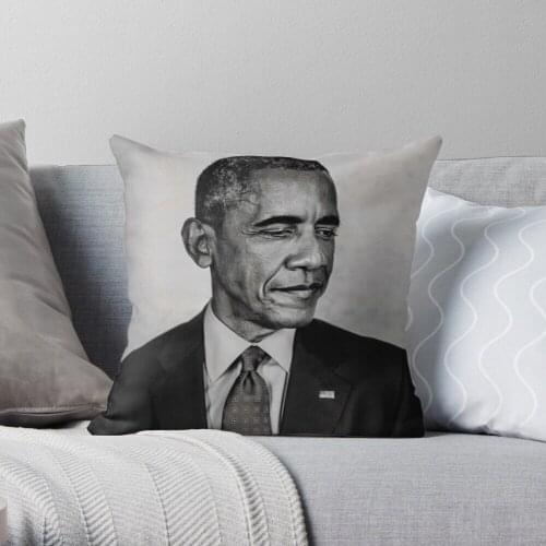 Obama Throw Pillow Cushion Cover Polyester throw pillows case on sofa home living room car seat decor 45x45cm