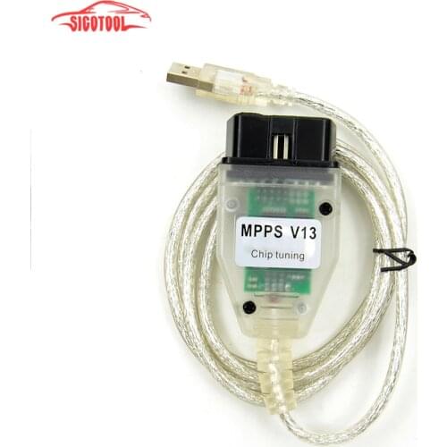 OBDII MPPS V13 Chip Tuning Flash Car Diagnostic Cable Free Shipping
