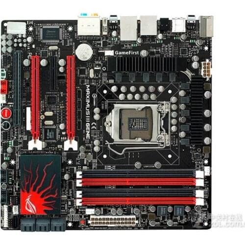 Original motherboard ASUS Maximus V Gene DDR3 LGA 1155 USB2.0 USB3.0 32GB for 22/32nm CPU Z77 Desktop motherboard Free shipping