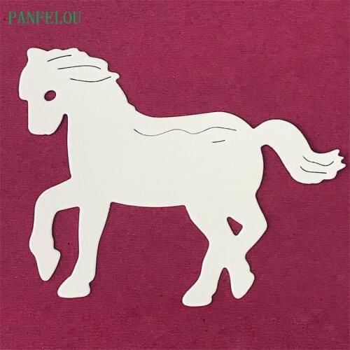PANFELOU Metal craft lovely horse paper die cutting dies for Scrapbooking/DIY Easter wedding Halloween cards