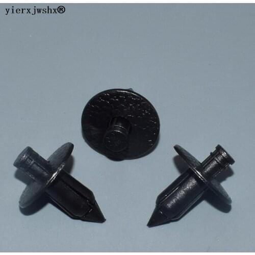 Yierxjwshx 6.6MM Car Fastener Plastic Rivet Bike Fairing Trim Clips For Honda Yamaha Suzuki Kawasaki Auto Fastener Car Styling
