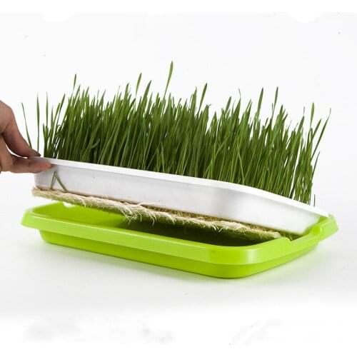 Plastic Seedling Tray Double-layer Bean Sprouts Grow Tray Hydroponic Flower Basket Home Garden Nursery Pots HY99