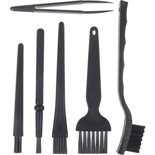 Professional Laptop Keyboard Cleaning Kit 6pcs Small Portable Anti Static Computer Phone Dust Brushes Cleaner Accessories