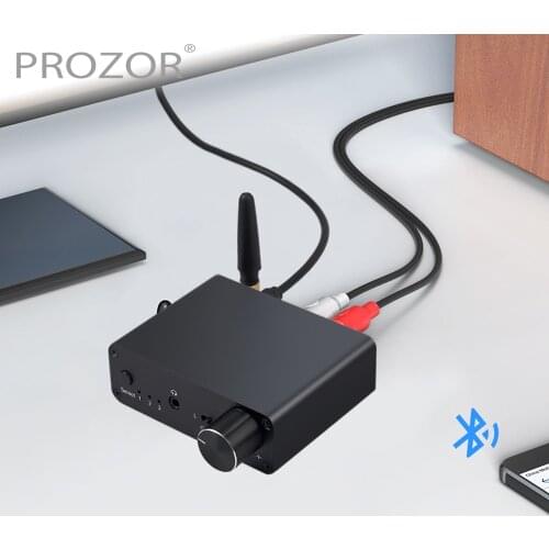 PROZOR 192kHz Digital to Analog Converter Bluetooth DAC Converter With Headphone Amplifier For APT-X AAC SBC RCA 3.5mm Audio