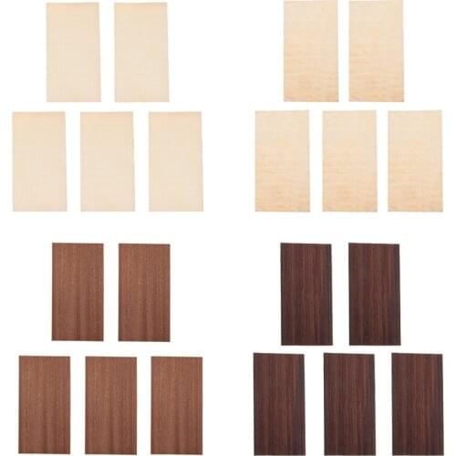 5 PCS Acoustic Folk Guitar Head Veneer Stock Shell Sheet Headplate Luthier Supply Stringed Instruments for DIY Guitar Parts