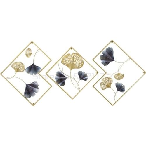 Nordic porch bedroom wall decoration creative iron wall hanging sofa background wall decoration Pendant